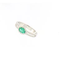 Ringe Mirco Visconti Dame Anelli Colore in Weißgold Smeraldo 0.39 Ct LF125/10S - LF125/10S